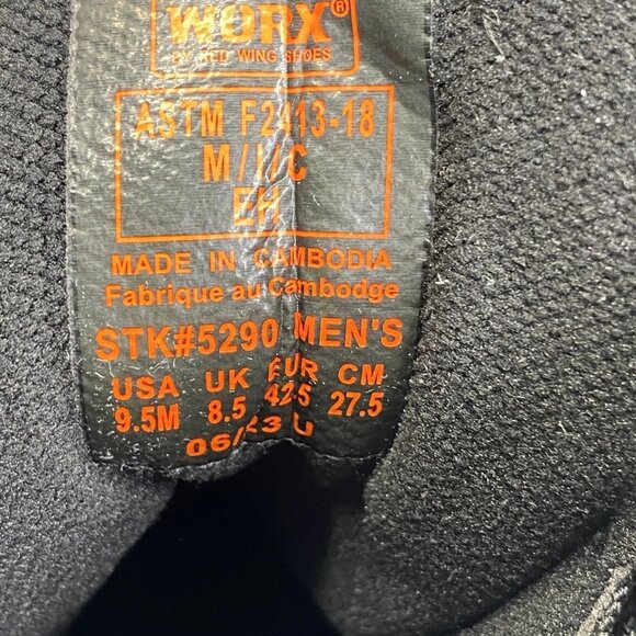 NEW WORX Men’s 5290 Propper Series Waterproof Work Boots – Black – Size 9.5M – - Picture 10 of 10